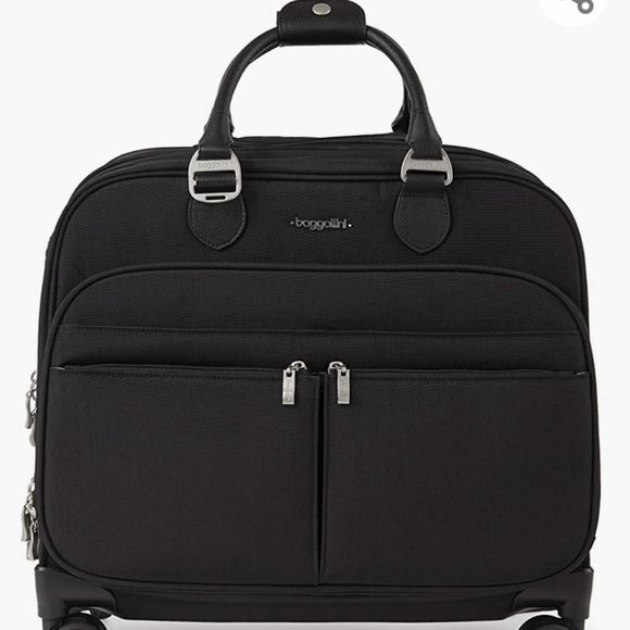 Baggallini Unisex Adult 4 Wheel Tote bag-Black color - Picture 2 of 14